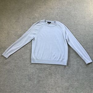 Banana Republic Men's Lt. Blue Merino Wool Crewneck Sweater Sz. L